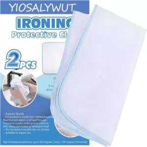 YIOSALYWUT 다림질 보호 패드 - 보호용 스코치 메쉬 23 x15 2팩 내열성 미끄럼 방지 실리콘 백킹 조리대 및