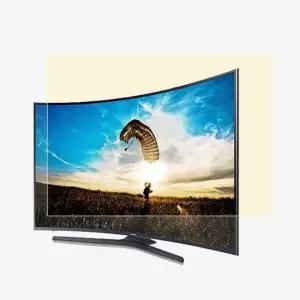 TV보호기 TV보안 커브드 옐로우 65인치티비 커버 패널 컴퓨터 티비 액정 화면 모니터