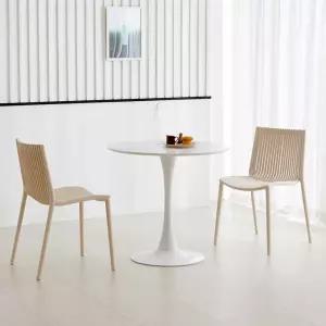 아론 코타 원형 2인 800 식탁세트