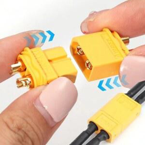 실리콘 와이어가 있는 XT60 암수 리포 플러그 XT60H 커넥터 어댑터 배터리 RC