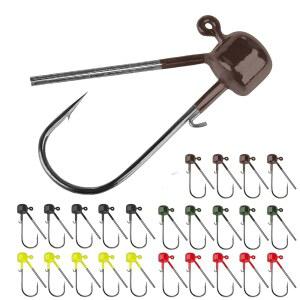 쿼리퀄리 네드 키트 리그 25PCS 버섯 지그 미끼 저음 낚시 6온스 8온스 잡초 없는