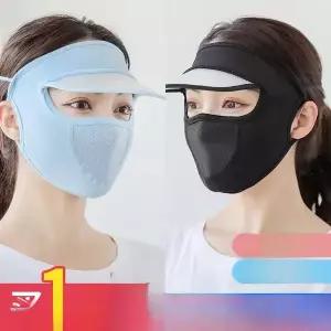 운전 및 사이클링을 아이스 실크 페이스 스카프 UV 차단 모델 여성용 여름 자동차 자외선 차단제 풀 페이스