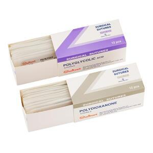 의대생 90cm 수의용 의료 봉합사 흡수성 PGA 일회용 소모품