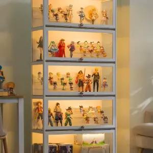 장식장 LED 피규어 레고 진열대 유리 투명