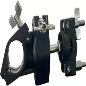 AIAS 회전 드럼 랙 클램프 조절 가능한 볼 조인트 마운트 1.5인치 튜빙용