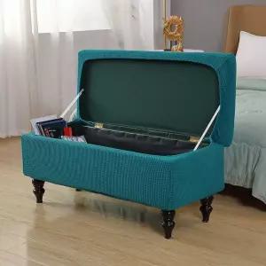 수납스툴 커버 탄성 매장 덮개 긴의자 4575cm S 교체 길이 4045cm 뚜껑 리폼 폭