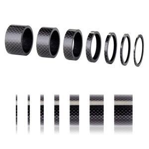 호환 5개/대 28.6mm 자전거 카본 와셔 1/2/3/5/10/15/20 초경량 MTB 프론트 포크 스페이서 핸들 바 스템 가