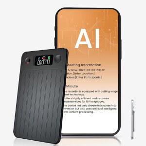 보이에비 AI 112개 녹음기 64GB 전사 언어 음성 메모리 오디오 지원 제어 스마트