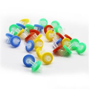 25 개 세트 13mm/25mm 실험실 일회용 나일론/PES/PTFE/BT 주사기 필터, 0.22/0.45um/0.8um 멤브레인