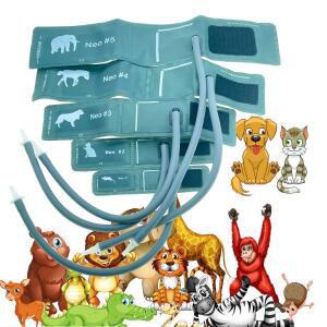 의대생   반려동물 TPU 재사용 가능 고양이 개 토끼 혈압 커프, 커넥터 포함, 단일 튜브 슬리브, 가정 클리