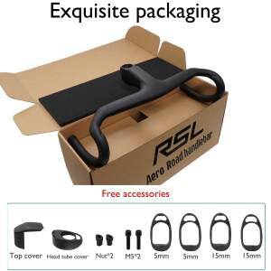 호환 RSL OCLV 카본 일체형 로드 자전거 핸들바  Gen 8  11  에어로/인체공학적  초경량내구성  28.6mm  절