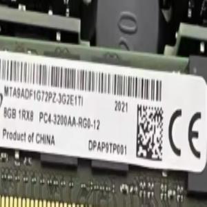 Micron 8GB DDR4 3200 PC4-25600 ECC RDIMM 서버 메모리 RAM MTA9ADF1G72PZ-3G2E1용