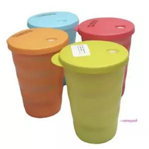 물컵 4개 어린이집 빨대컵 타파웨어 유치원 아기hij935