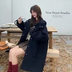 팔콘 잠바 패딩다운 후드 빅 코트 여사친 하프 KKE1