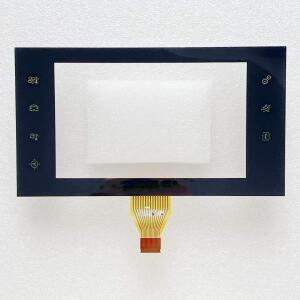 푸조 308 408 자동차 라디오 DVD 플레이어 GPS 네비게이션 멀티미디어 용 7 인치 핀 유리 터치 스크린 패널