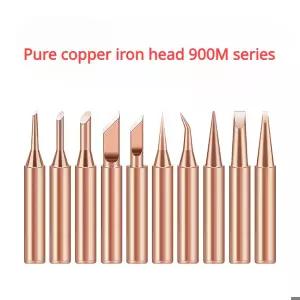 호환  납땜 다리미 팁 순수 구리 납땜 다리미 헤드 세트 핫 베어 구리 내부 전기 용접 도구 900M