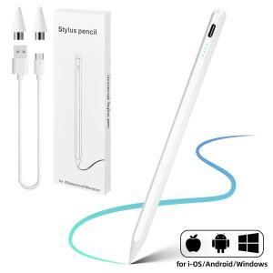 Apple Pencil 스타일러스 펜 iOS 태블릿 터치 펜(iPhone 용 전원 디스플레이 포함) Xiaomi Samsung 액세서