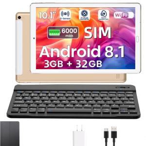 10.1인치 X2 전화 통화 가능 3GB 램 롬 안드로이드 8.1 태블릿 PC (MTK6753 쿼드코어 1.3GHz CPU A53 8코어