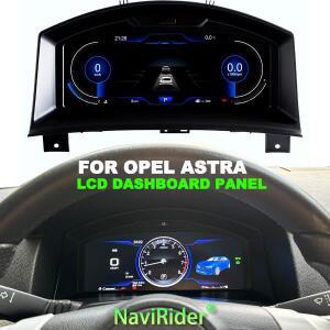 오펠 아스트라 2004-2010 디지털 계기판 클러스터 GPS 네비게이션 속도계 가상 콕핏 타코미터 주행거리계 L