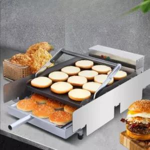 버거번 기계 그릴 데우는 번토스터 버거 번 굽는 전기 식당 굽기 수제 소형 토스트기