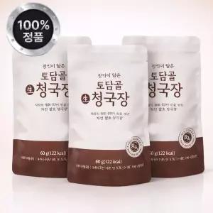 (홈쇼핑 인기)김명숙 장인 토담골 생청국장 1세트 60g 18팩 국내산콩 충주 전통 시골 청국장