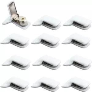 카이? 12PCS 이불 클립 화이트 다운 업홀더 담요 고정 침구 시트 미끄럼 방지