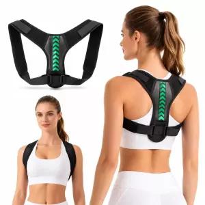 여성 및 남성용 자세 교정기 어깨 상체 지지를 위한 조절 가능한 허리 보조기 통기성 네오프렌 가슴