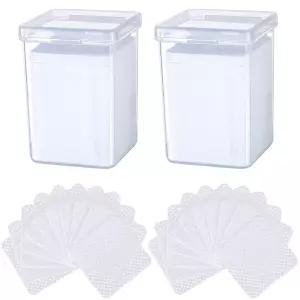 속눈썹 연장 접착 물티슈 400개 클리너 닦기 천 부직포 제거 도구 및 매니큐어 병용