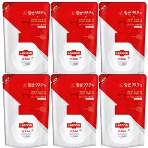 랩신v3 거품 핸드워시 손세정 토탈 리필 200ml 6팩