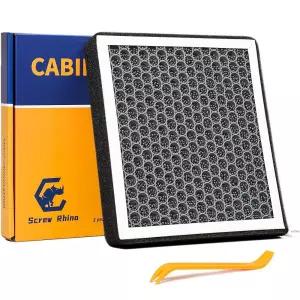 SCREW RHINO 테슬라 모델 S/모델 X 2021 2022 2023 2024 2025 2026용 캐빈 에어 필터 탄 5중 레이어 필터링