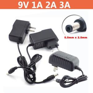 9V 1A 2A 3A AC DC 어댑터 전원 공급 장치 변환기 변압기 LED 스트립에 대 한 빛 CCTV 램프 5.5mm x 미국 E