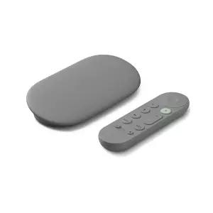 Google TV Streamer 4K - 음성 검색 리모컨으로 TV에서 스트리밍 엔터테인먼트 HDR로 영화 쇼 라이브 넷플