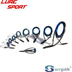SeaGuide 9pc 가이드 세트 HBXQESG25 HBXAEST6 블루 링 블랙 스틸 프레임 로드 빌딩 부품 수리 DIY 액세서