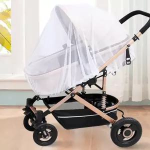 유아차 모기장 아기 신생아 해충망 유모차 모기장 벌레 캠핑용 트렁크 접이식 휴대용 그늘막 외출용 촘촘망