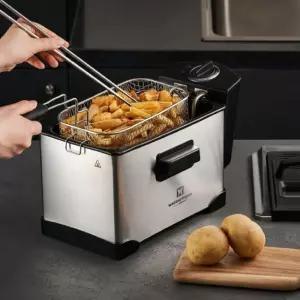 가정용 미니튀김기 3L 전기용 튀김 기계 프라이어 용기 소형 인덕션 핫도그 핫도그계 전기