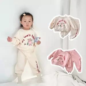 러블리베어 아동 긴팔 상하세트 205107 아기 얼집룩 유아 코디 등원룩 여아 복 옷