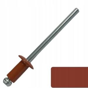 50피스 RAL8004 구리 갈색 페인트 블라인드 리벳 알루미늄 강스틸 컬러 DIY 팝 엔드 패스너 1/8