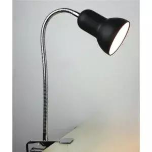 프리미엄 독서등 스탠드 테이블 집게 백열등 조명 클립 블랙 화이트 LED 전구 포함 버튼