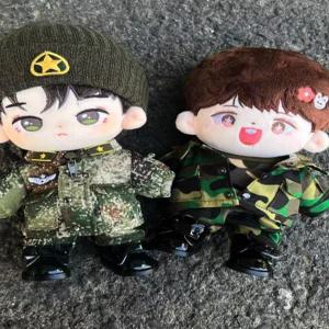 군복 세트 소품 훈련 인형옷 군대 인형 코튼 군인 뮤지컬 복장 장교 인민군