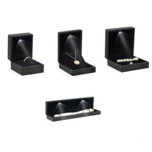 팔찌 상자 사각 웨딩 펜던트 반지  케이스 쥬얼리 선물 LED 조명  약혼 프로포즈