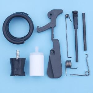 Husqvarna 181 281 288 전기 톱 스로틀 래치 암 스프링 AV 버퍼 벤트 용 가스 연료 탱크 리어 핸들 수리 키