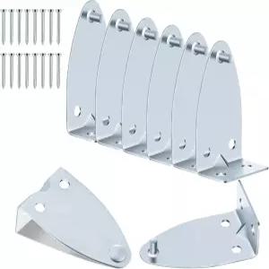 InnoHustle 8 세트 홀드 다운 브래킷 금속 블라인드 수평 창문 나사 하단 레일 홀더 교체 포함 및 윈도우