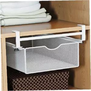 옷장 서랍 철제 바구니 선반 걸이형 수납함 메쉬 통풍 의류 소품 정리 공간 활용