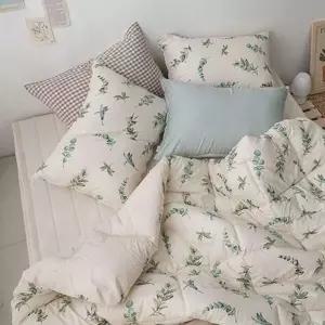 광목 이불 순면 사계절 패드 패드형이불 풀잎패턴이불