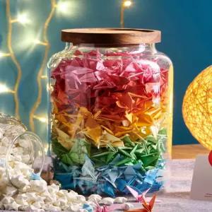 학종이보관병 투명화병 종이학유리병 작은 선물