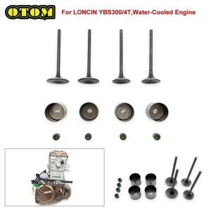 LONCIN 바이크 오토바이 밸브 오일 씰 흡기 배기 스템 태핏 YBS300 4행정 엔진 액세서리 오프로드 바이크용