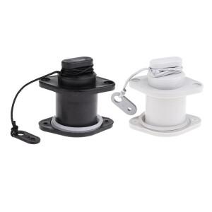 36mm 범용 보트 배수 밸브 캡 (해양 카약  고무보트  낚시보트  딩기  요트 액세서리용) 블랙/그레이