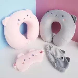 키밍 목쿠션 목베개 안대 귀여운 고양이 낮잠 사무실 dxe1+4EOm