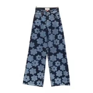 알레산드로 엔리케즈 플로럴 하트 와이드 진 P29 DENIM036FLOWDN