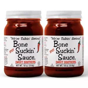 Bone Suckin' Sauce Spicy Sweet Southern BBQ 소스 글루텐 프리 GMO 코셔 사탕수수 설탕 당밀로 단맛 다목